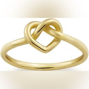 James Avery 14K Gold Delicate Heart Knot Ring Size 6